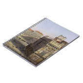 Piazza Castello, Turijn, gegraveerd door F. Citter Notitieboek (Linkerzijde)