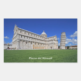 Piazza dei Miracoli Rechthoekige Sticker