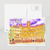 Piazza del Campo Briefkaart (Voorkant / Achterkant)