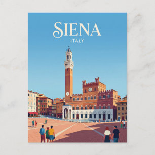 Piazza del Campo Italië Briefkaart