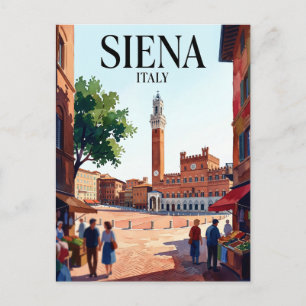Piazza del Campo Italië Briefkaart