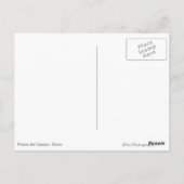 Piazza del Campo, Siena black frame postcard Briefkaart (Achterkant)