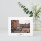 Piazza del Campo, Sienne carte postale (Debout devant)