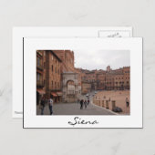 Piazza del Campo, Sienne carte postale (Devant / Derrière)