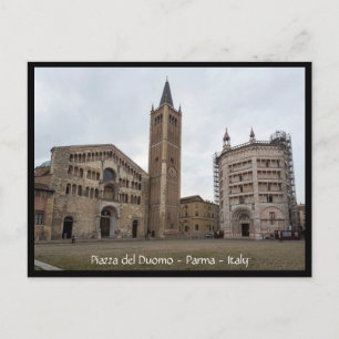 Piazza del Duomo, Parma, Italië Briefkaart