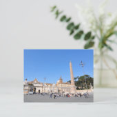 Piazza del Popolo, Rome, Italië Briefkaart (Staand voorkant)