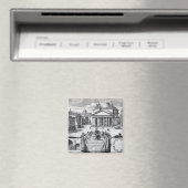 Piazza della Rotonda met een uitzicht van Pantheon Magneet (Insitu (Vaatwasser))