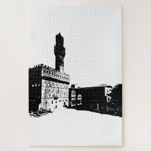 Piazza della Signoria in Florence, Centraal-Italië Legpuzzel