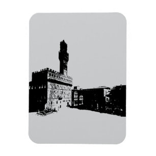 Piazza della Signoria in Florence, Centraal-Italië Magneet