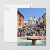 Piazza di Spagna, Rome, Italië Briefkaart (Voorkant / Achterkant)