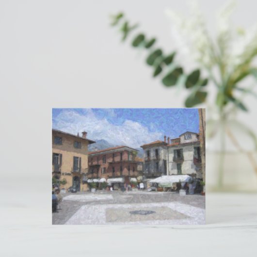 Piazza, Menaggio, Italie Carte postale (Debout devant)