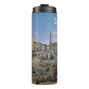 Piazza Navona, aangepaste Romeinse tumbler Thermosbeker