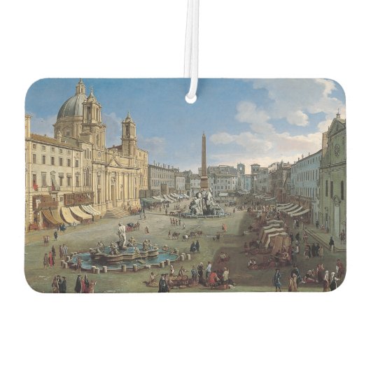 Piazza Navona, Rome art air freshner Luchtverfrisser (Achterkant)