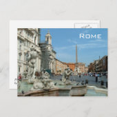 Piazza Navona - Rome Briefkaart (Voorkant / Achterkant)