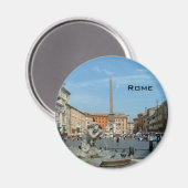 Piazza Navona - Rome Magneet (Voorkant / Achterkant)