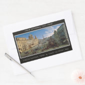 Piazza Navona, stickers van de douane van Rome (Envelop)