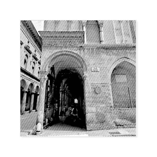 Piazza Rossini Bologna Italië Zelfinktende Stempel (Design)