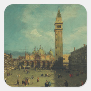 Piazza San Marco van Canaletto Vierkante Sticker