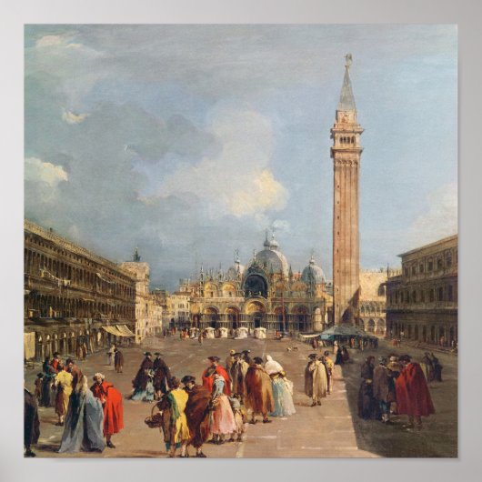 Piazza San Marco, Venetië, c.1760 Poster (Voorkant)