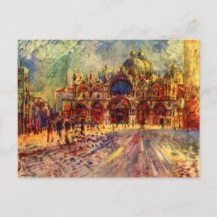 Piazza San Marco, Venetië door Pierre Renoir Briefkaart