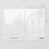 Piazza San Marco, Venetië Italië Briefkaart (Achterkant)