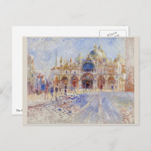 Piazza San Marco Venice door Pierre-Auguste Renoir Briefkaart (Voorkant / Achterkant)
