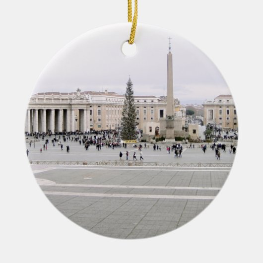 Piazza San Pietro Keramisch Ornament (Voorkant)