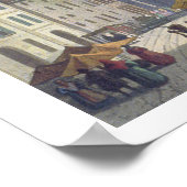 Piazza Santo Stefano uit de Uitzichten van Milaan  Poster (Hoek)