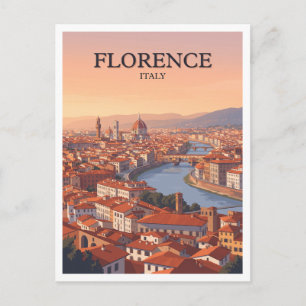 Piazzale Michelangelo Panorama Florence Italië Briefkaart
