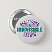 PIB Medium-gesorteerde lichte grijze Button (Voorkant /achterkant)