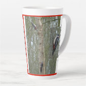 Pic-au-bois Collage Latte Mug (Angle droit)