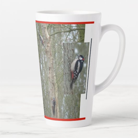 Pic-au-bois Collage Latte Mug (Droite)