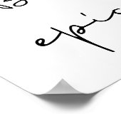 Pic Black font Poster (Hoek)