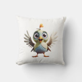 pic boisé Petit oiseau Jeter Oreiller (Recto)