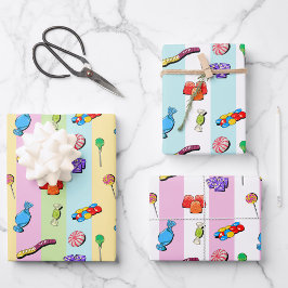 Pic 'n' mix Snoepjes Wrapping Paper Set