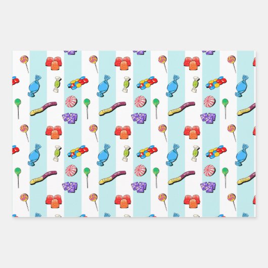 Pic 'n' mix Sweets Wrapper Papier Set (Devant 2)