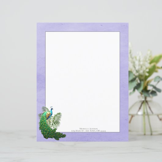 Pic Vibrant | Feuille papier lavande (Debout devant)