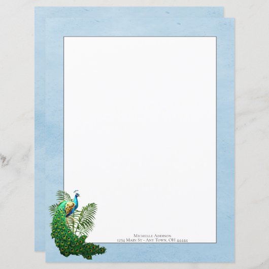 Pic Vibrant | Papier bleu (Devant / Derrière)