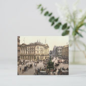 Picadilly Circus, Londen c.1895 Briefkaart (Staand voorkant)