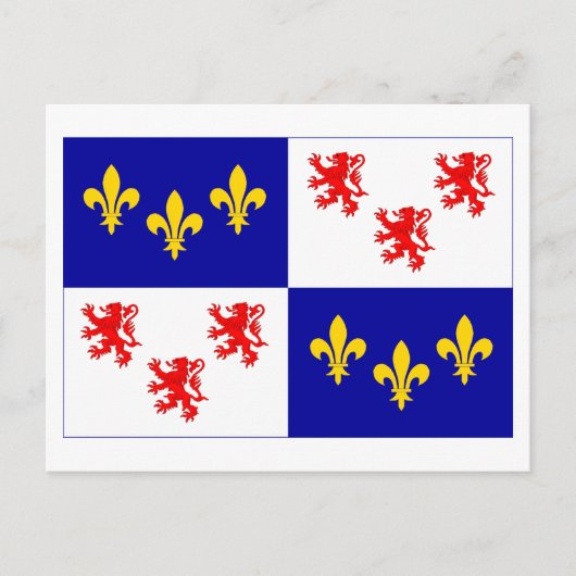 Picardische vlag briefkaart (Voorkant)