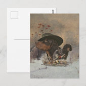 Picardy Spaniel, Carte postale de la saison de cha (Devant / Derrière)