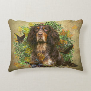 Picardy Spaniel, jachtseizoen Accent Kussen