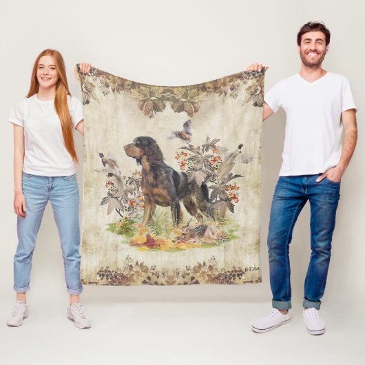 Picardy Spaniel, vogeljacht Fleece Deken (In situ)