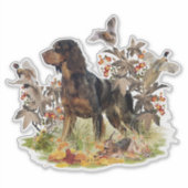 Picardy Spaniel, vogeljacht Sticker (Voorkant)
