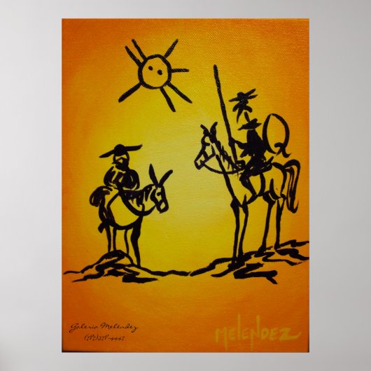 Picaso's Don Quichot Poster (Voorkant)