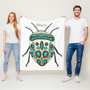 Picasso bug cartoon illustratie fleece deken