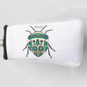 Picasso bug cartoon illustratie golfheadcover (Voorkant)