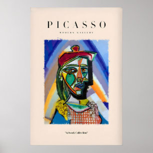Picasso Buste Portret Abstracte Kunstprint Kleurri Poster