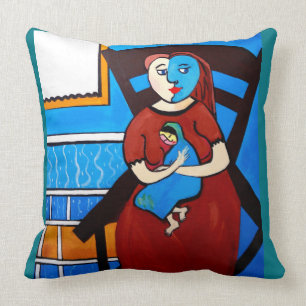 PICASSO DOOR NORA MEISJE MET BABY KUSSEN