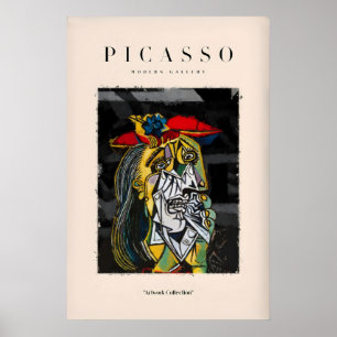 Picasso Huilende Vrouw Geïnspireerde Kunstprint Ab Poster
